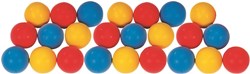 Megaform weiche Schaumstoffbälle Spielset 24 Stück 7cm bunt