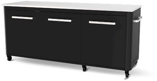 Werkbank 3 Deurs en 6 Wielen met Opklapbare Werktafels 180 cm