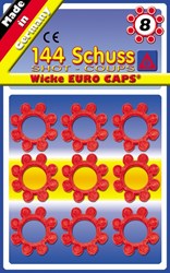 Wicke Knallplättchen Spielzeug 8-schuss 18 Ringe auf Karte rot