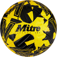 Mitre Ultimax One Football - Yellow/black/Black - 5
