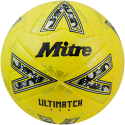 Mitre Fußball Ultimatch Evo fluo gelb gold Größe 3 langlebig
