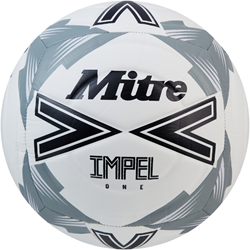 Mitre Fußball Impel One weiß schwarz grau Größe 5 langlebiger Spielspaß
