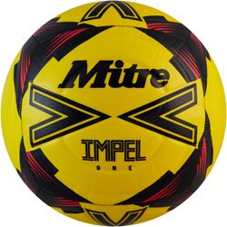 Mitre Fußball Impel One gelb-schwarz-rot Größe 5 Kunststoff