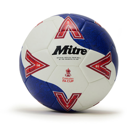 Mitre Fußball FA Cup 2025-2026 Größe 5 weiß blau rot Trainingsball