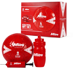 Mitre Fußball Geschenkset FA Cup 2025-2026 rot-weiß Größe 4