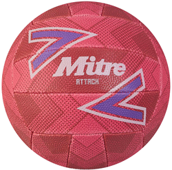 Mitre Netball Trainingsball pink-lila-weiß Größe 4 Soft-Touch