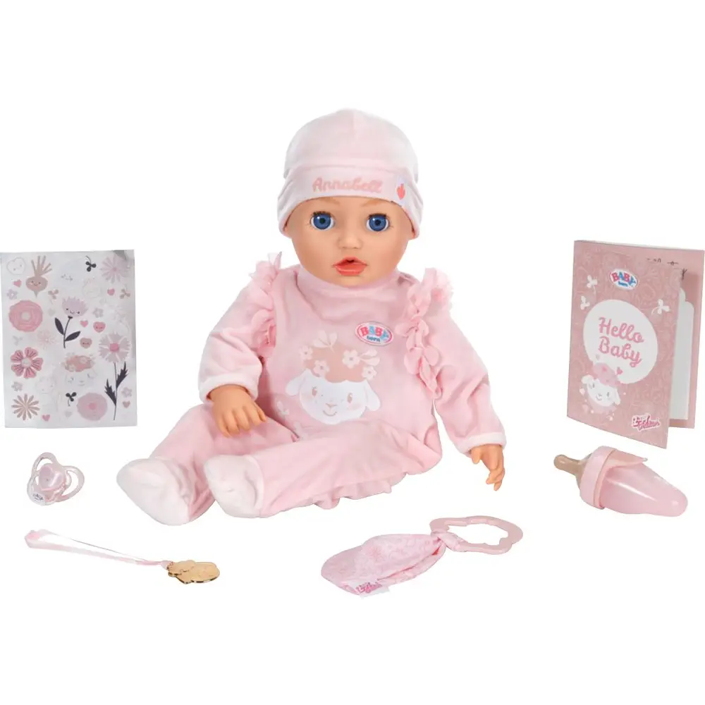BABY born Babypuppe Annabell 43cm mit Zubehör und Sound