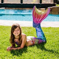 Kuaki Meerjungfrauenschwanz Spielzeug Set Rainbow XS - Schwimmschwanz für Kinder-3