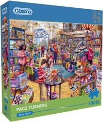 Gibsons Puzzle 500XL - Page Turners Erwachsenenpuzzle mit Buchthema