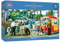 Gibsons Puzzle Ice Cream by the River 636 Teile Karton nachhaltig
