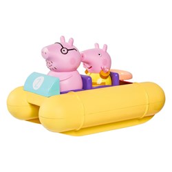 Toomies Peppa Pig Badespielzeug Wasserfahrrad mit Papa Pig und Rettungsring