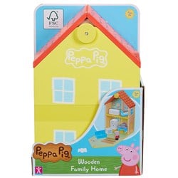 Peppa Pig Holz-Familienhaus (mit Figuren & Zubehör)