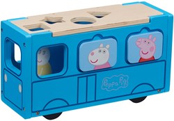 Peppa Pig Holz Schulbus Formensortierer Spielzeugbus Lernspielzeug