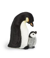 Living Nature Kuscheltier Pinguin mit Jungtier - Plüschtier