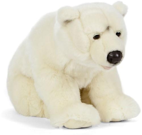 Living Nature Plüsch Eisbär groß 45 cm Kuscheltier Spielzeug