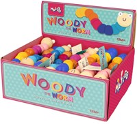 Keycraft Holzspielzeug Wurm - bunte Motoriktrainer 17cm-2