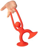 Moluk Beißspielzeug Noogi rot - Silikon Babyspielzeug-3