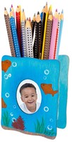 Bastel Stifthalter mit Fotohalter Karton kreatives Spielzeug-2