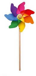 GIOBAS Regenbogen-Windmühle 58 cm