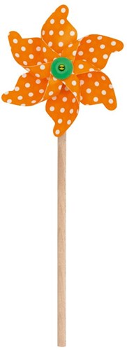 GIOBAS Windmühle Mini, weiße Punkte, 30 cm-2