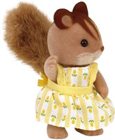 Sylvanian Families Walnuss Eichhörnchen Familie Puppenhaus Figuren 4172-3