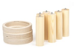 Sawdust And Rainbows Natural Ring Toss