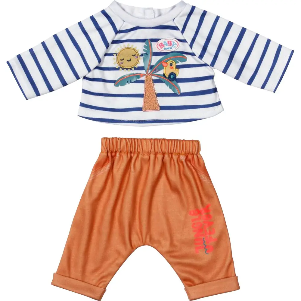 BABY born Puppenkleidung Jungle Outfit 43 cm Palmenprint