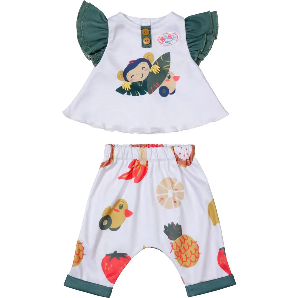 BABY born Puppenkleidung Set Affe 43 cm - bunte Outfit für Babypuppen