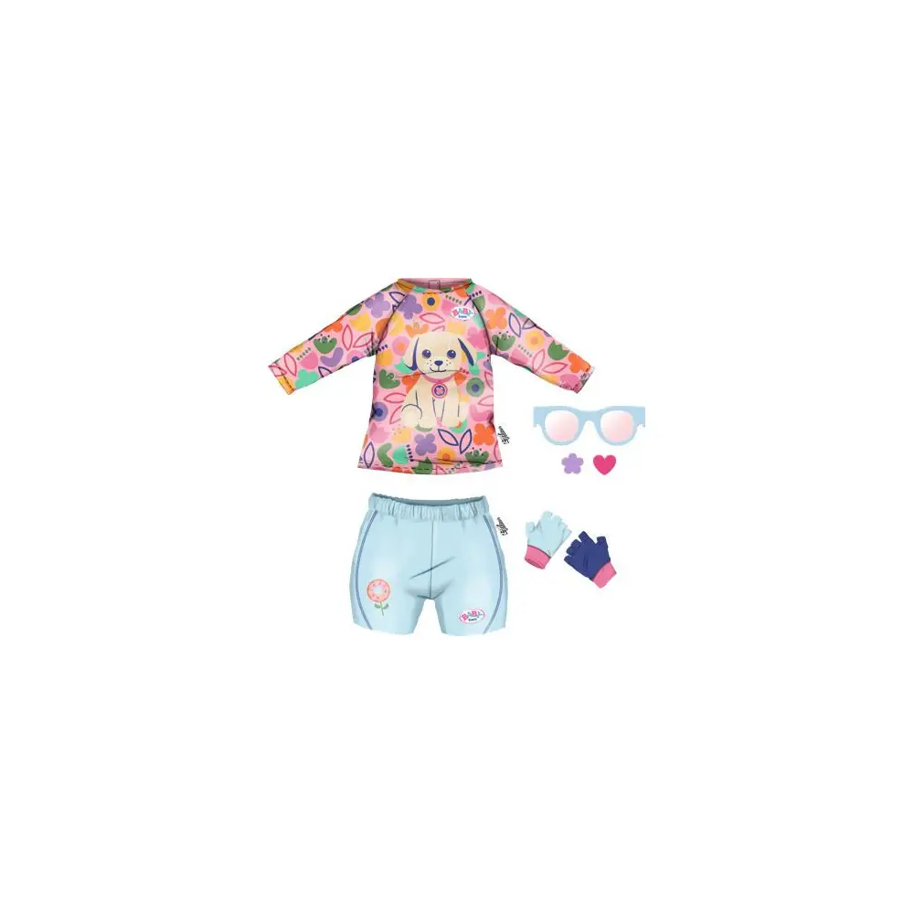 BABY born Fahrrad-Outfit Puppenkleidung 43cm sportlich mehrfarbig