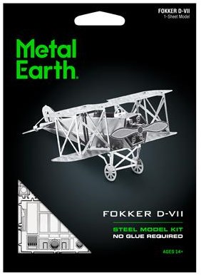 Eureka Modellbau Flugzeug Fokker D-VII Metall 3D Puzzle-3