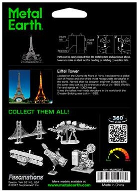 Eureka Metall-Bausatz - 3D Puzzle Eiffelturm Modell-3