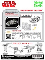 Eureka Bausatz Star Wars Millennium Falcon Metall Modell-3