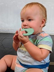 Tikiri Beißring Krokodil Naturkautschuk Babyspielzeug