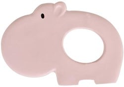 Tikiri 8591503 Kautschuk Beißring Nilpferd, Zahnungshilfe aus Naturkautschuk, für Babys ab 0+ Monaten