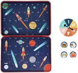 Petit Collage magnetisches Reisespiel Raketenrennen - Kinderspiel für unterwegs