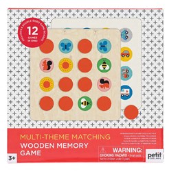 Petit Collage Holz Memory Spiel Multi Thema Lernspielzeug