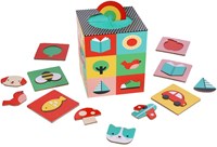 Petit Collage Lernspiel Formen fühlen sensorisches Spielzeug
