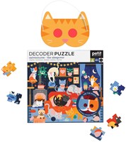 Petit Collage Puzzle Katzen - Decoder Puzzle Catventures 100 Teile-3