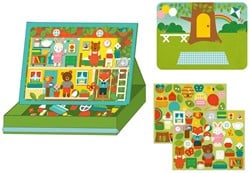 Petit Collage Magnetische Speeldoos  - Boomhutfeestje