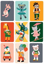 Petit Collage Kartenspiel - Silly Monkey Reisespiel für Kinder