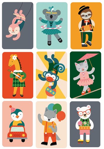 Petit Collage Kartenspiel - Silly Monkey Reisespiel für Kinder-2