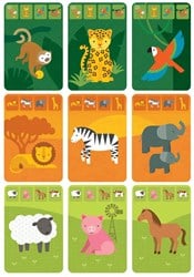 Petit Collage Kaartspel On The Go - Dierenrijk