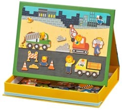 Petit Collage PETIT COLLAGE Magnetische Spielszene – Baustelle