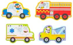 PETIT COLLAGE Mein erstes Puzzle – Rettungswagen
