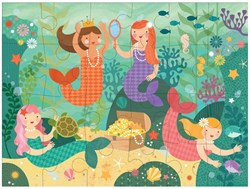 Petit Collage Bodenpuzzle - Meerjungfrauen - Kinderpuzzle Karton