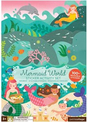 Petit Collage Stickerbuch Meerjungfrauenwelt - wiederverwendbare Sticker