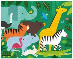 PETIT COLLAGE Zweiseitiges Puzzle für unterwegs – Tierhaushalt