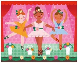 PETIT COLLAGE Zweiseitiges Puzzle für unterwegs – Ballerina