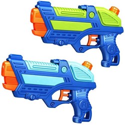 HOT Sports + Toys Wasserpistole blau 23cm Wasserpistole Spielzeug