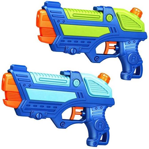 HOT Sports + Toys Wasserpistole blau 23cm Wasserpistole Spielzeug